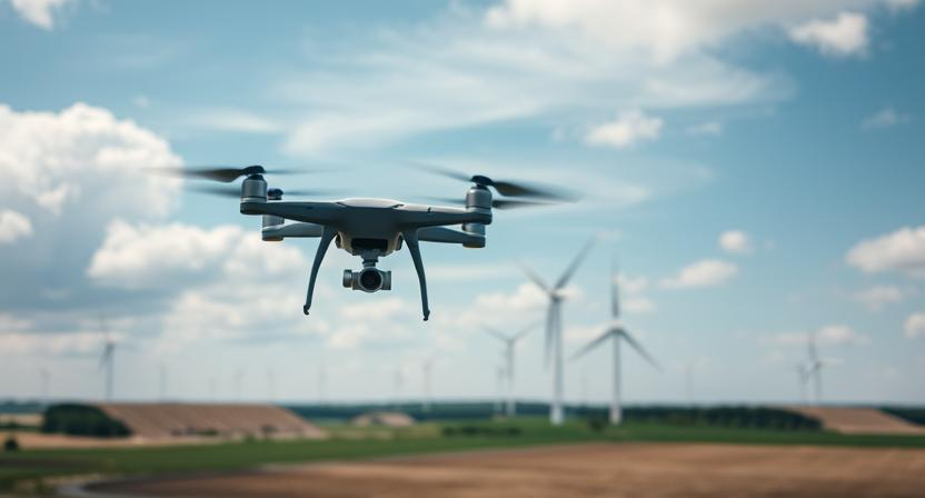 Inspecciones técnicas con drones en aerogeneradores Inspecciones técnicas con drones en aerogeneradores